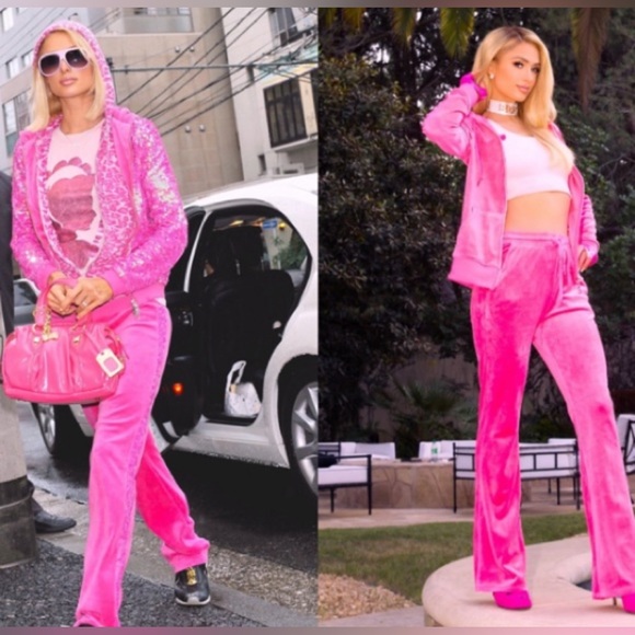 Juicy Couture Hot Pink Plush Joggers. Size Medium. - Picture 16 of 17